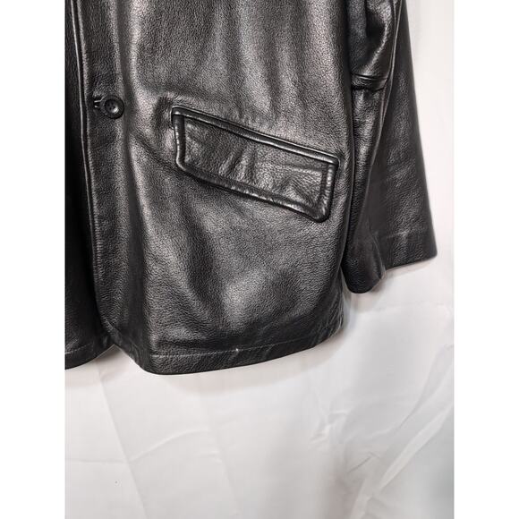 Kenneth Cole Reaction Men's Leather Jacket Classic Cut Heavy Size XL - Picture 2 of 9